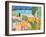 Village with Train-Nathaniel Mather-Framed Giclee Print