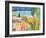 Village with Train-Nathaniel Mather-Framed Giclee Print