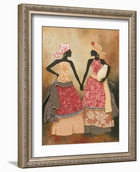 Village Women I-Carol Robinson-Framed Art Print