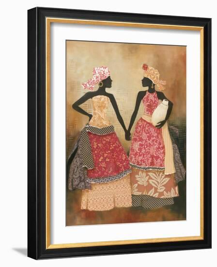 Village Women I-Carol Robinson-Framed Art Print