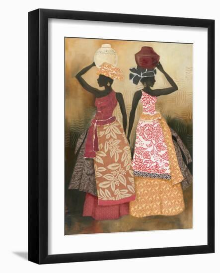 Village Women II-Carol Robinson-Framed Art Print