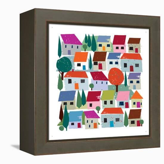 Village-Jenny Frean-Framed Premier Image Canvas