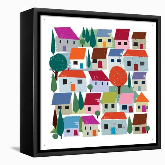 Village-Jenny Frean-Framed Premier Image Canvas