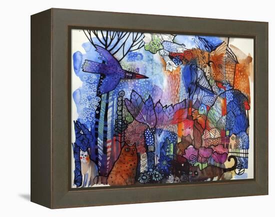 Village-Oxana Zaika-Framed Premier Image Canvas