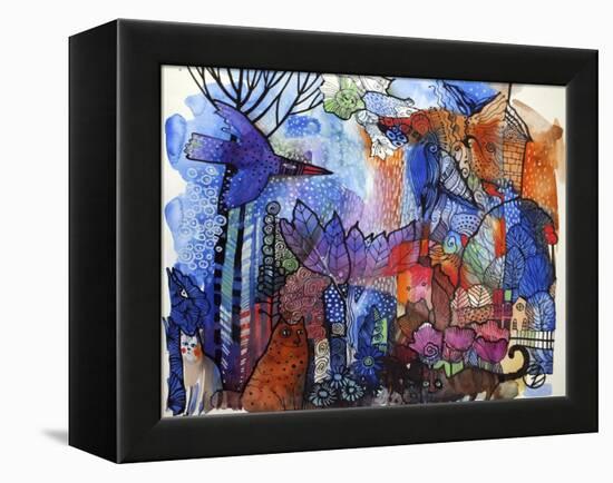 Village-Oxana Zaika-Framed Premier Image Canvas