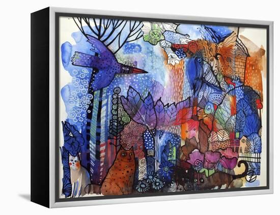 Village-Oxana Zaika-Framed Premier Image Canvas