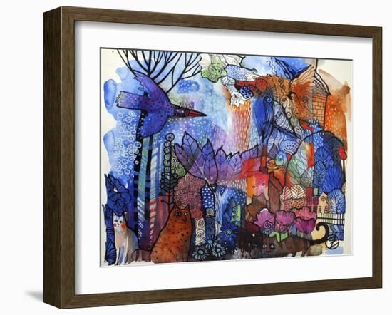 Village-Oxana Zaika-Framed Giclee Print