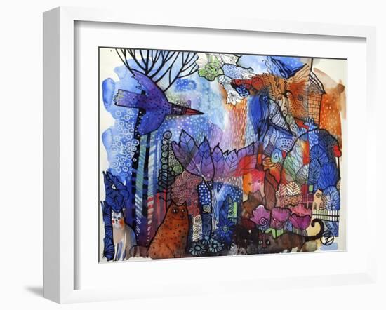 Village-Oxana Zaika-Framed Giclee Print