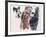 Villagers and a Goat from People in Israel-Moshe Gat-Framed Limited Edition