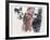 Villagers and a Goat from People in Israel-Moshe Gat-Framed Limited Edition