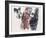 Villagers and a Goat from People in Israel-Moshe Gat-Framed Limited Edition