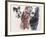 Villagers and a Goat from People in Israel-Moshe Gat-Framed Limited Edition