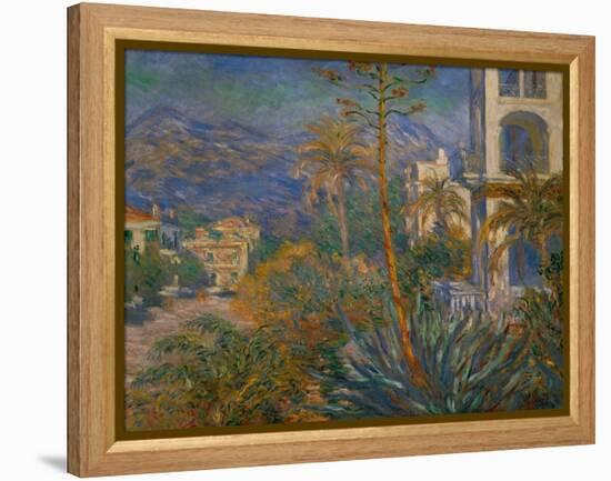 Villas at Bordighera, Italy Canvas, on loan from GAN.-Claude Monet-Framed Premier Image Canvas