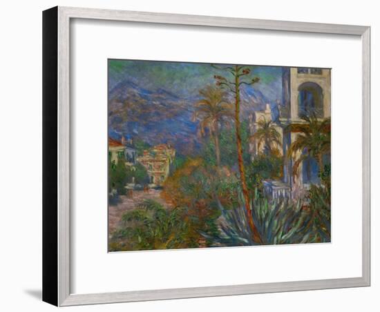 Villas in Bordighera, Italy-Claude Monet-Framed Giclee Print