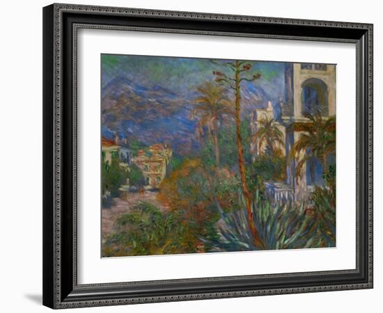 Villas in Bordighera, Italy-Claude Monet-Framed Giclee Print