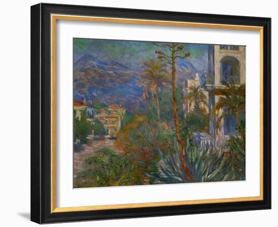 Villas in Bordighera, Italy-Claude Monet-Framed Giclee Print