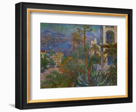 Villas in Bordighera, Italy-Claude Monet-Framed Giclee Print