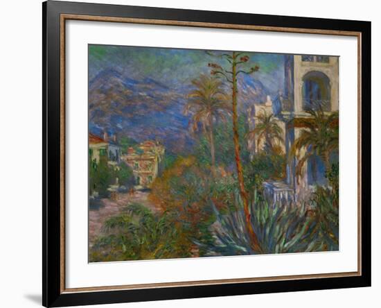 Villas in Bordighera, Italy-Claude Monet-Framed Giclee Print