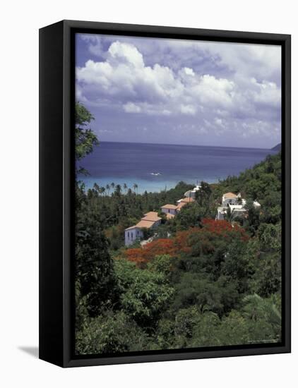 Villas on the Hillside, Saint Croix, Caribbean-Greg Johnston-Framed Premier Image Canvas