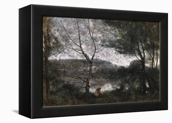 Ville d'Avray, 1870-Jean-Baptiste-Camille Corot-Framed Premier Image Canvas