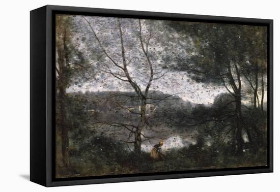 Ville d'Avray, 1870-Jean-Baptiste-Camille Corot-Framed Premier Image Canvas