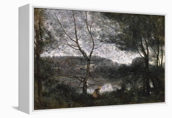 Ville d'Avray, 1870-Jean-Baptiste-Camille Corot-Framed Premier Image Canvas