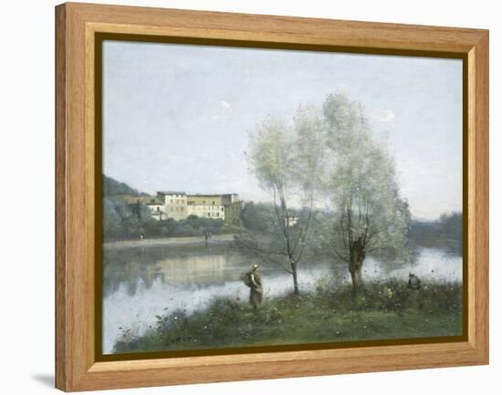 Ville-d'Avray, by Jean-Baptiste-Camille Corot, 1865, French painting,-Jean-Baptiste-Camille Corot-Framed Stretched Canvas