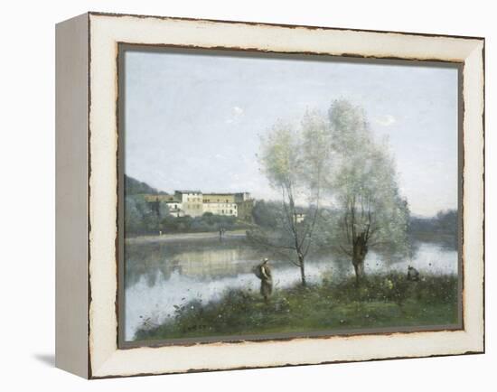 Ville-d'Avray, by Jean-Baptiste-Camille Corot, 1865, French painting,-Jean-Baptiste-Camille Corot-Framed Stretched Canvas