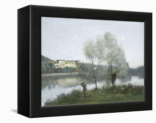 Ville-d'Avray, by Jean-Baptiste-Camille Corot, 1865, French painting,-Jean-Baptiste-Camille Corot-Framed Stretched Canvas