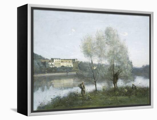 Ville-d'Avray, by Jean-Baptiste-Camille Corot, 1865, French painting,-Jean-Baptiste-Camille Corot-Framed Stretched Canvas