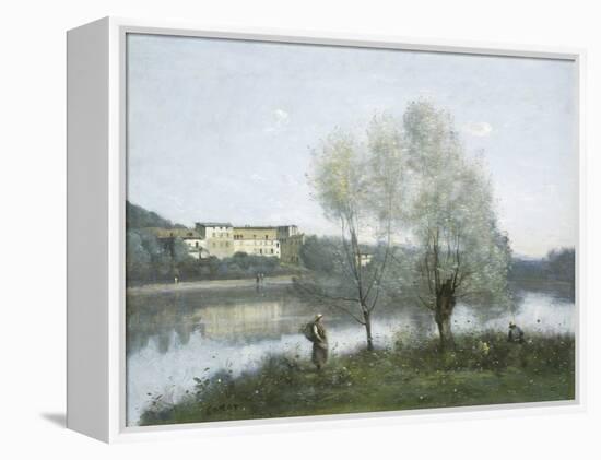 Ville-d'Avray, by Jean-Baptiste-Camille Corot, 1865, French painting,-Jean-Baptiste-Camille Corot-Framed Stretched Canvas