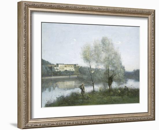 Ville D'Avray, c.1865-Jean-Baptiste-Camille Corot-Framed Giclee Print