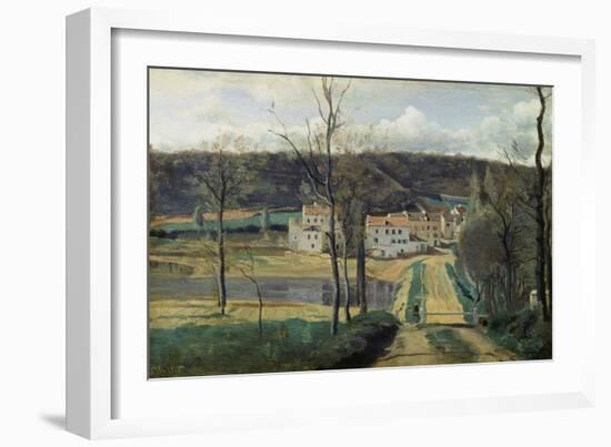 Ville-D'Avray (Les Maisons Cabassud)-Jean-Baptiste-Camille Corot-Framed Giclee Print