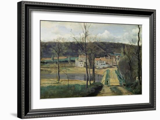 Ville-D'Avray (Les Maisons Cabassud)-Jean-Baptiste-Camille Corot-Framed Giclee Print