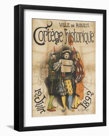 Ville de Rouen, cortège historique-null-Framed Giclee Print