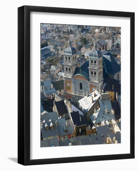 Ville Haute from the Fort du Chateau, Briancon, Haut Alpes, French Alps, France-Walter Bibikow-Framed Photographic Print