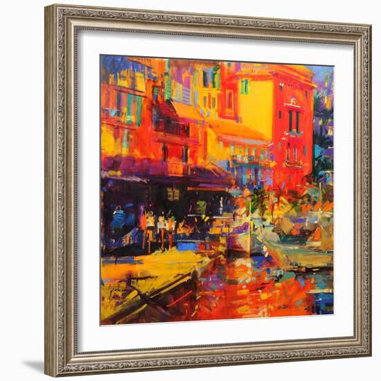 Villefranche Cap, 2024 (Oil on Canvas)-Peter Graham-Framed Giclee Print