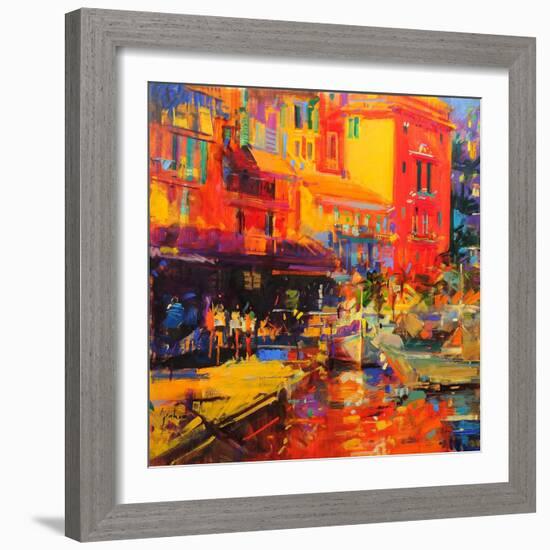 Villefranche Cap, 2024 (Oil on Canvas)-Peter Graham-Framed Giclee Print