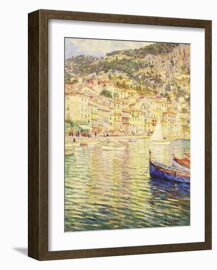 Villefranche on the French Riviera-Omer Coppens-Framed Giclee Print