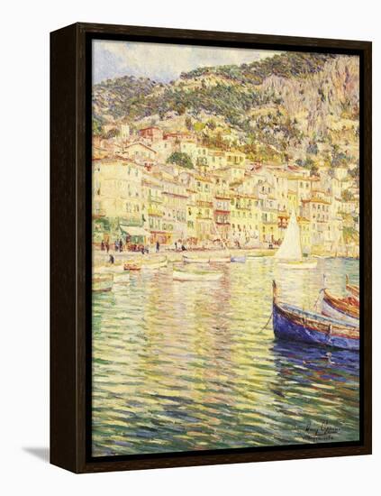 Villefranche on the French Riviera-Omer Coppens-Framed Premier Image Canvas