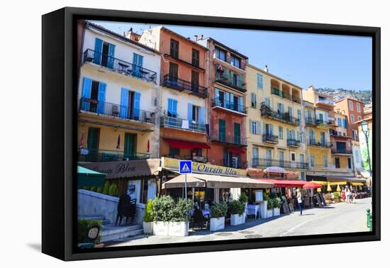 Villefranche-Sur-Mer, Alpes Maritimes, Provence, Cote D'Azur, French Riviera, France, Europe-Amanda Hall-Framed Premier Image Canvas