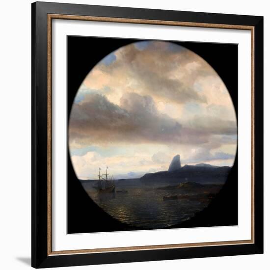 Villegagnon Entering the Bay of Rio De Janeiro on 10 November 1555-Théodore Gudin-Framed Giclee Print