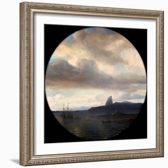 Villegagnon Entering the Bay of Rio De Janeiro on 10 November 1555-Théodore Gudin-Framed Giclee Print