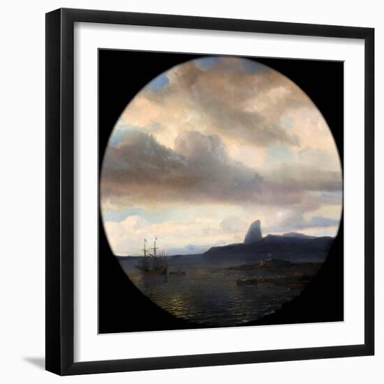 Villegagnon Entering the Bay of Rio De Janeiro on 10 November 1555-Théodore Gudin-Framed Giclee Print