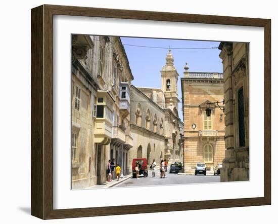 Villegangrios Street, Mdina, Malta-Peter Thompson-Framed Photographic Print