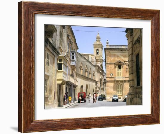 Villegangrios Street, Mdina, Malta-Peter Thompson-Framed Photographic Print