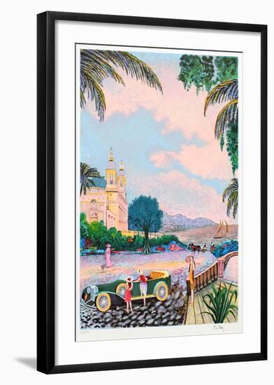 Villegiature Sur la Cote Dazur-Ramon Dilley-Framed Limited Edition