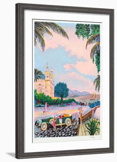 Villegiature Sur la Cote Dazur-Ramon Dilley-Framed Limited Edition