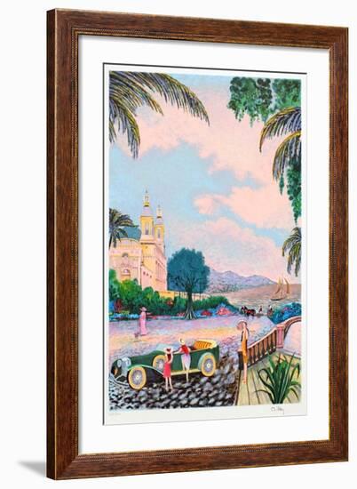 Villegiature Sur la Cote Dazur-Ramon Dilley-Framed Limited Edition