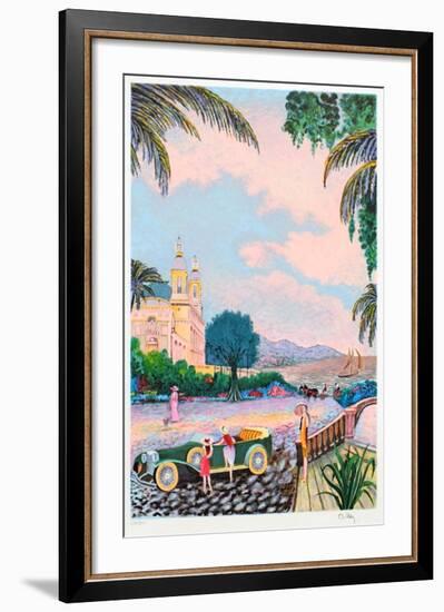 Villegiature Sur la Cote Dazur-Ramon Dilley-Framed Limited Edition